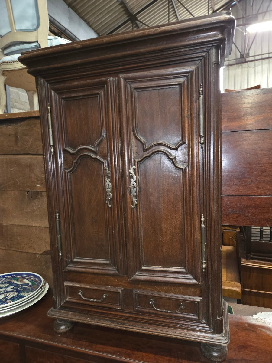 Louis XIV Oak Wardrobe From The 19th Century -photo-2