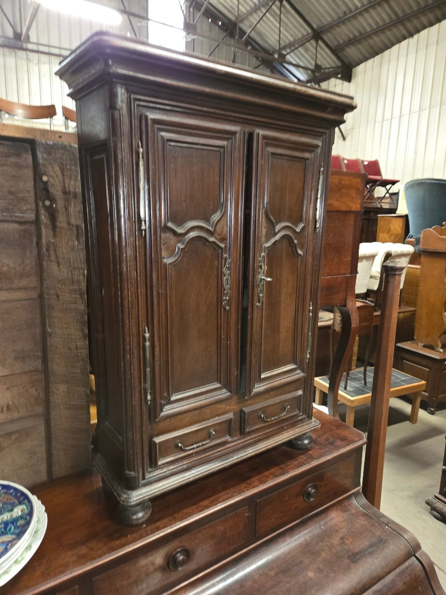 Louis XIV Oak Wardrobe From The 19th Century -photo-4