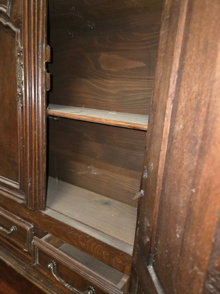 Louis XIV Oak Wardrobe From The 19th Century -photo-6