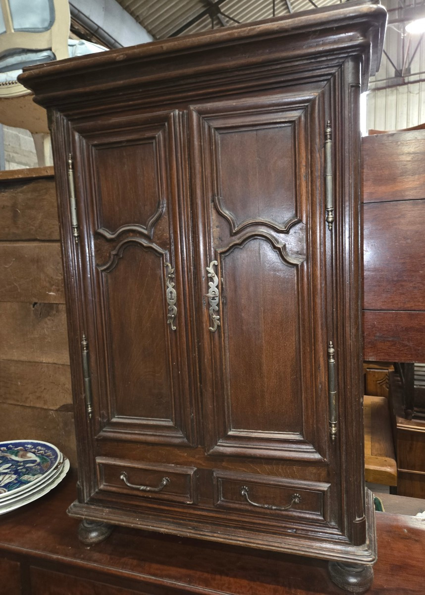 Louis XIV Oak Wardrobe From The 19th Century 
