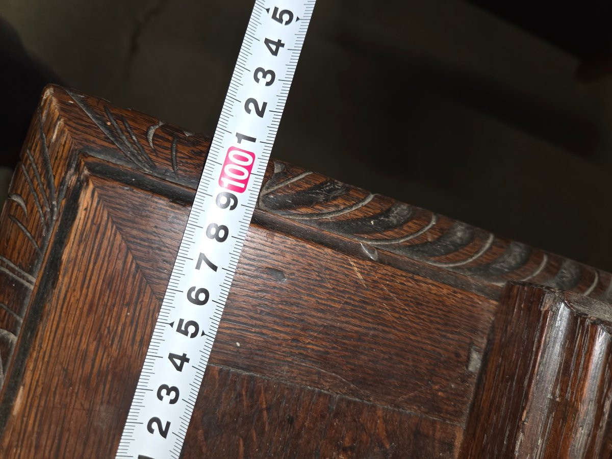 Two-body Sideboard In Carved Oak In The Henri II Style From The End Of The 19th Century-photo-7
