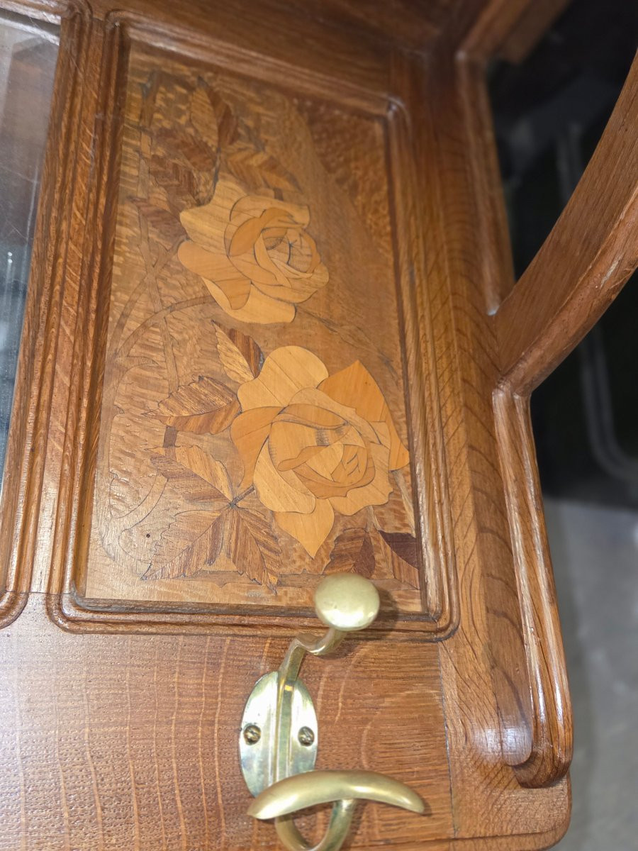 Vestiaire mural art nouveau école de nancy -photo-3