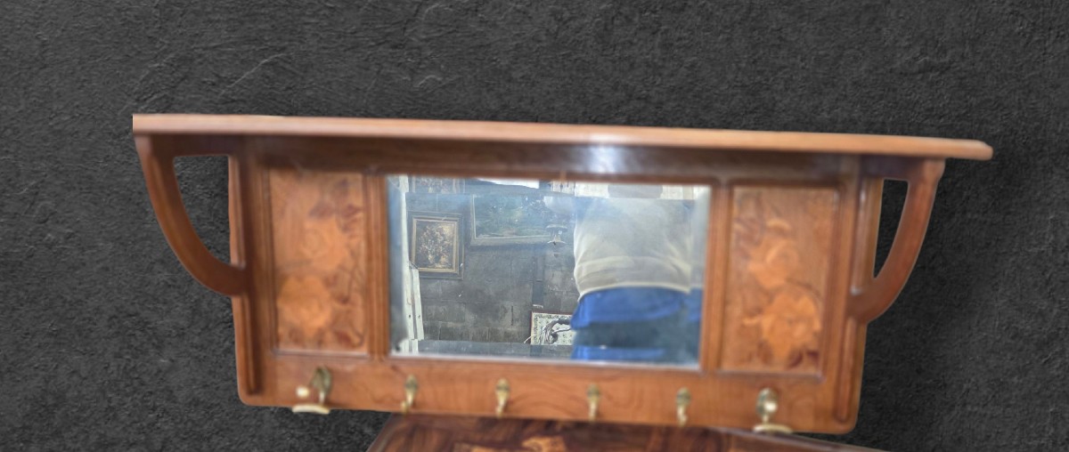 Vestiaire mural art nouveau école de nancy 