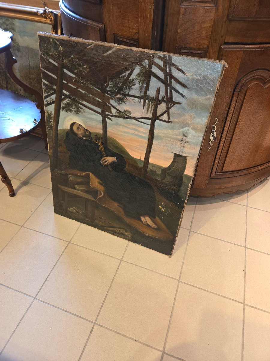 Painting Depicting The Death Of Saint Francis Xavier, Late 17th Century -photo-1