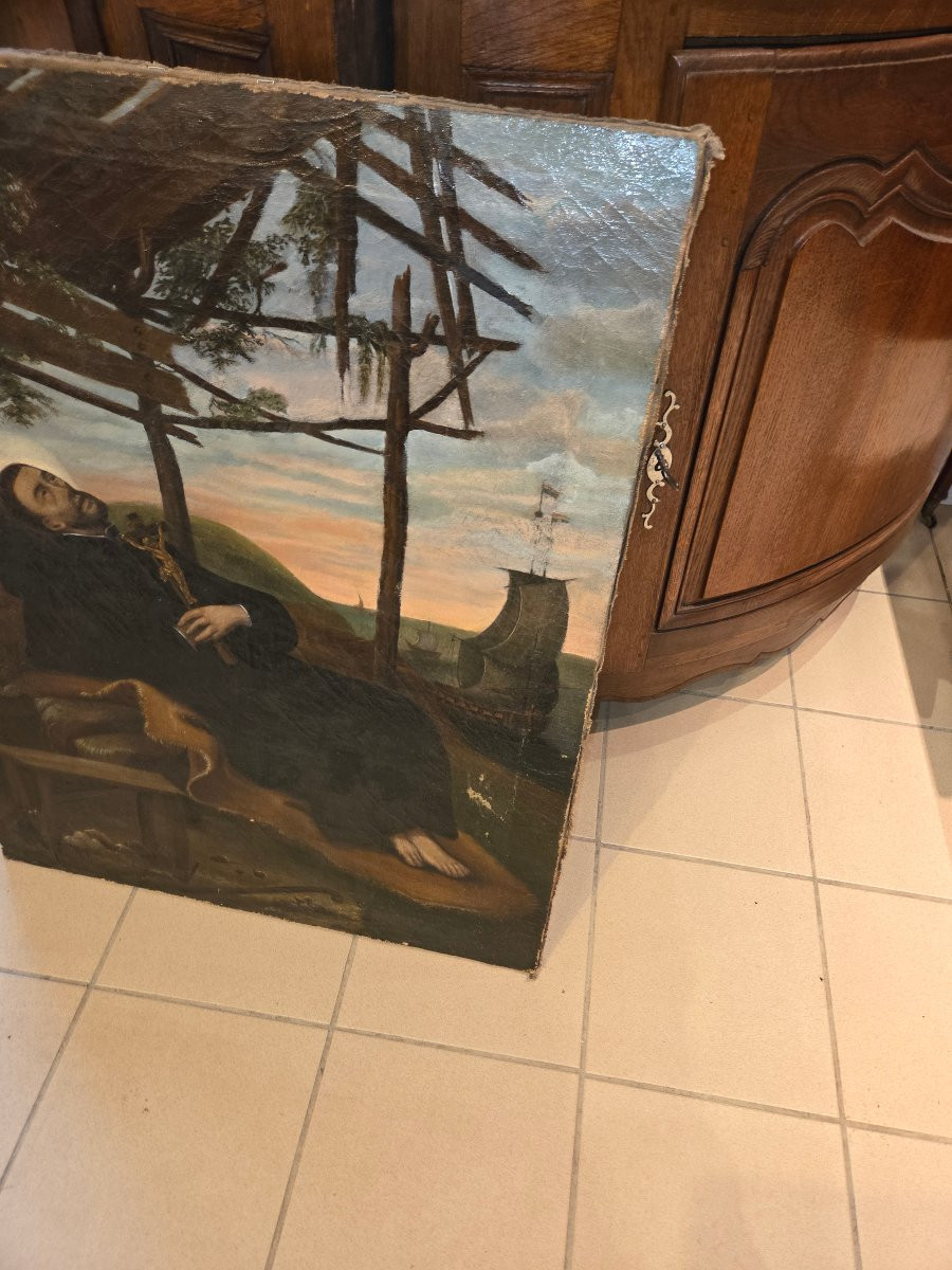 Painting Depicting The Death Of Saint Francis Xavier, Late 17th Century -photo-2