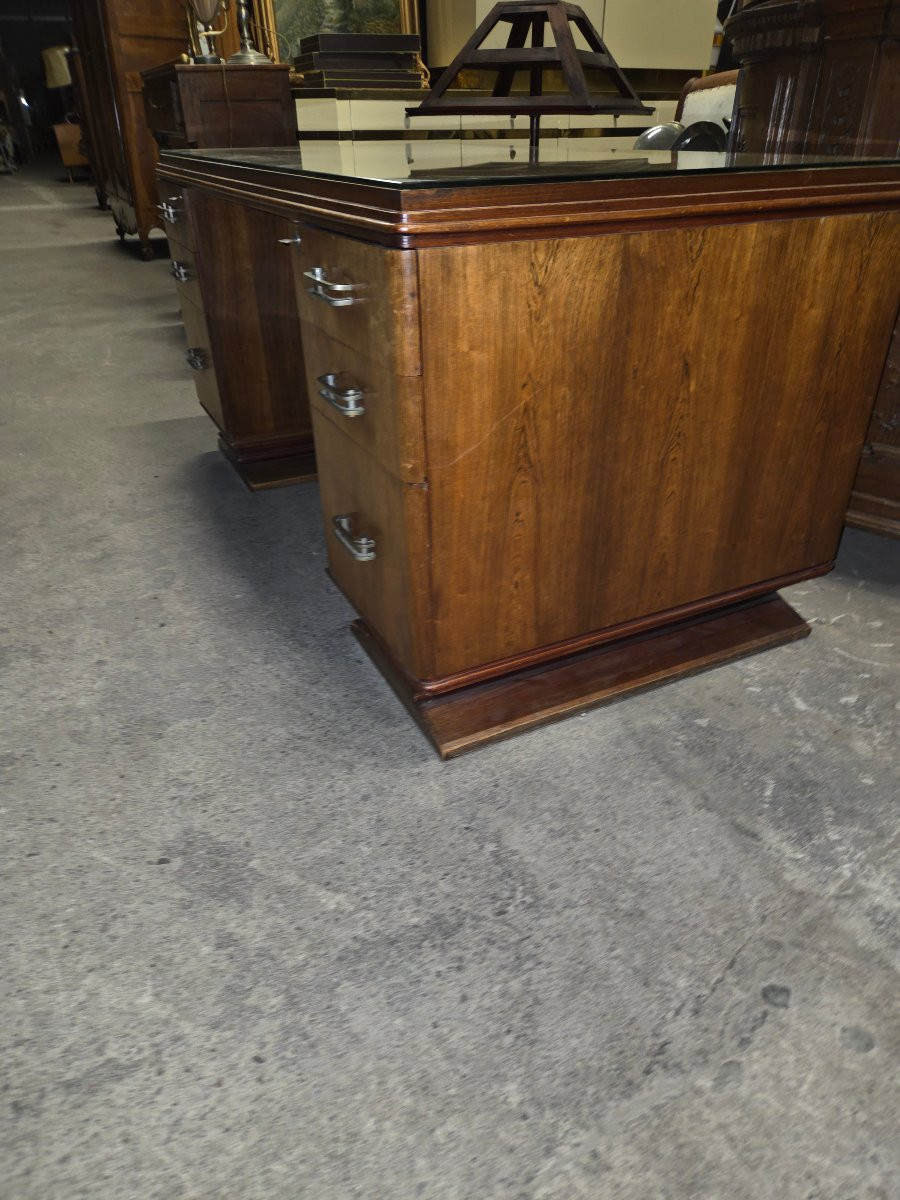 Large Art Deco Rosewood Desk By Gauthier Poinsignon -photo-2