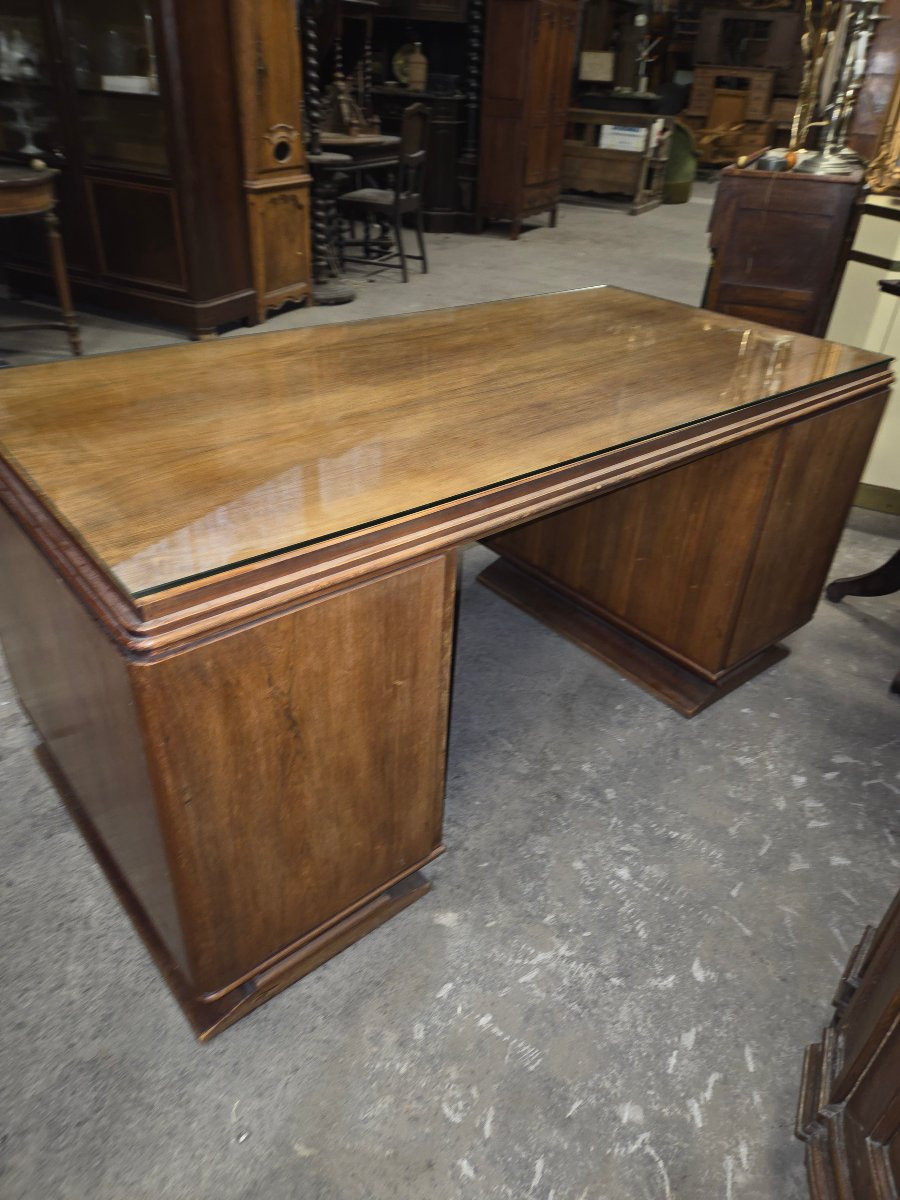 Large Art Deco Rosewood Desk By Gauthier Poinsignon -photo-3