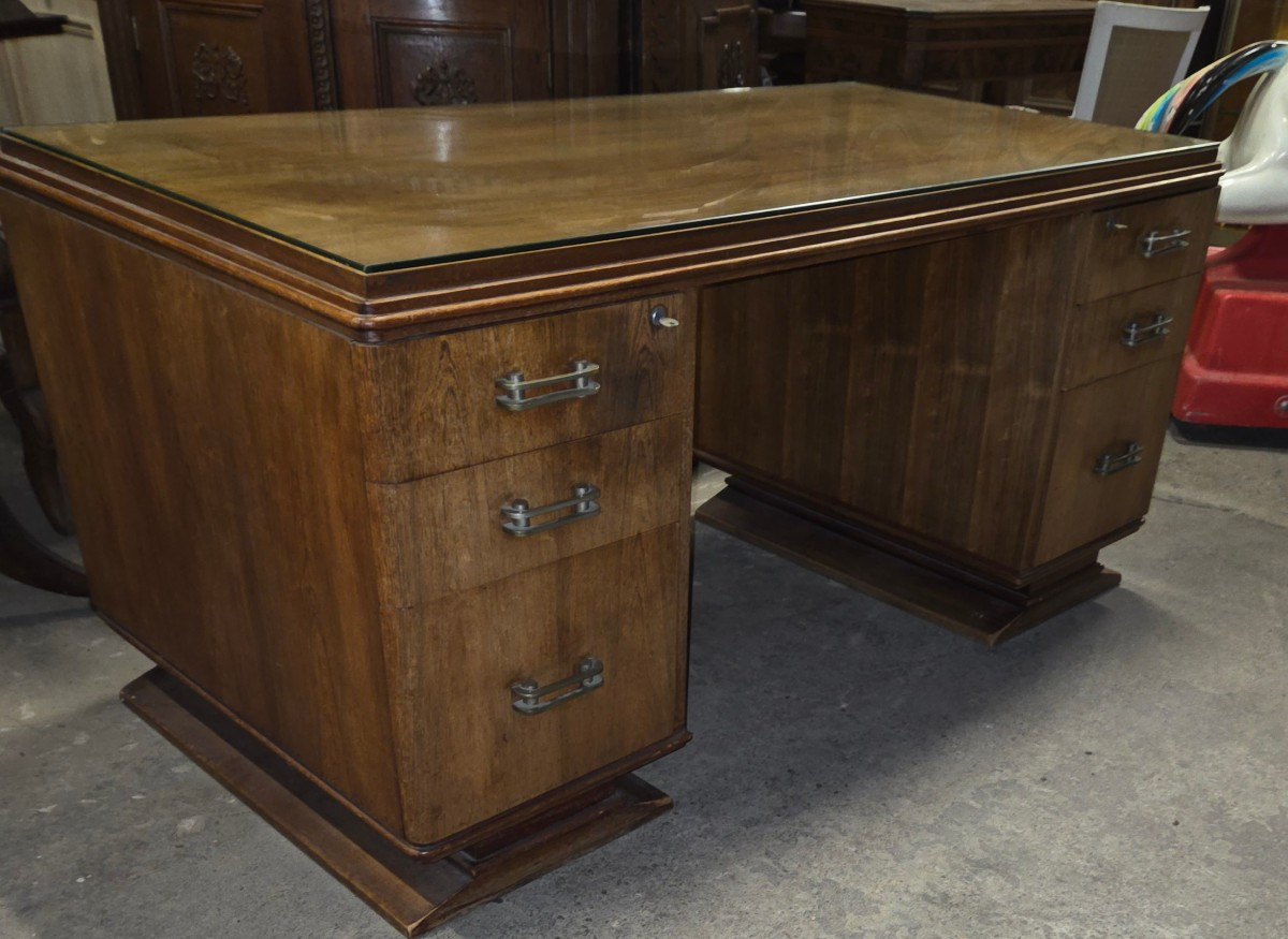 Large Art Deco Rosewood Desk By Gauthier Poinsignon 