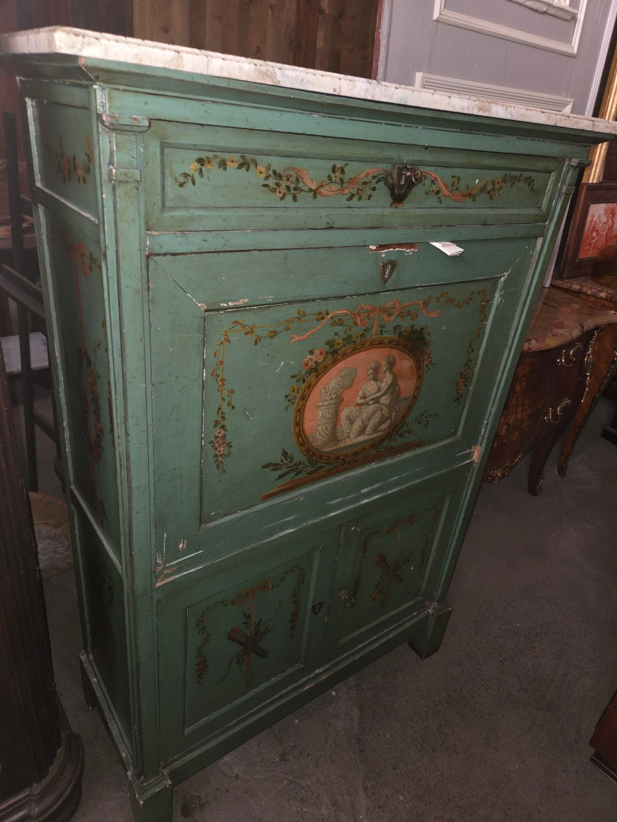 Secretaire directoire avec ses peinture  fait dant les années  60