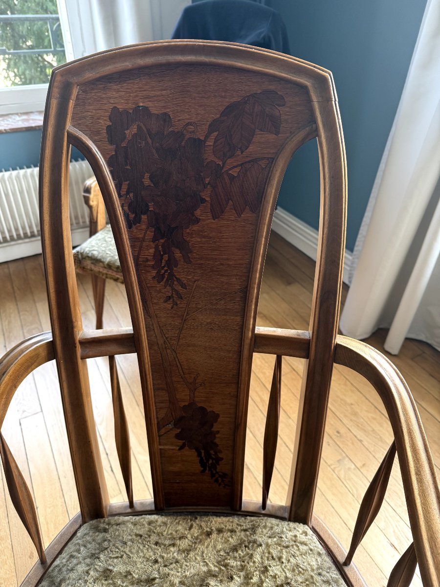 Paire de fauteuils L. MAJORELLE 1900/1905-photo-4