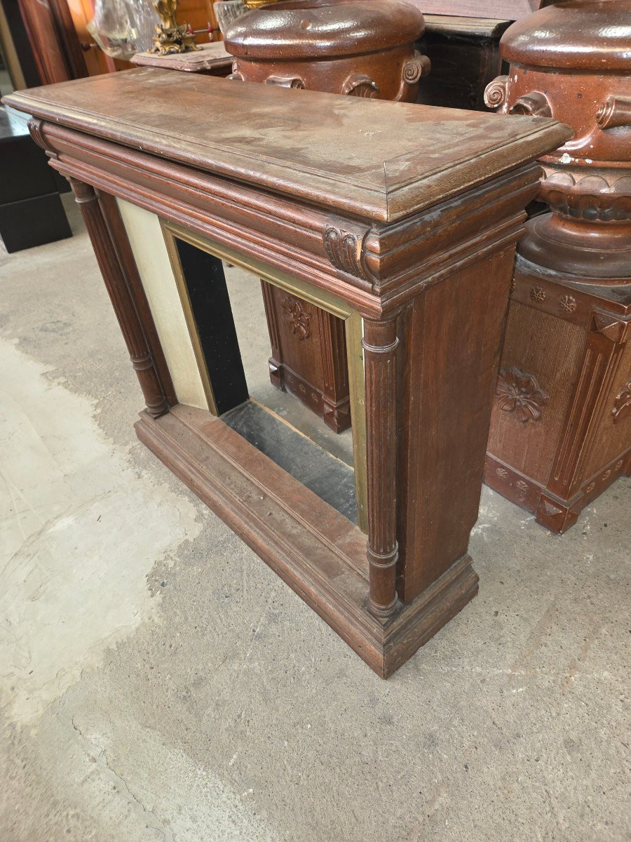 Early 20th Century Oak Fireplace Front -photo-1