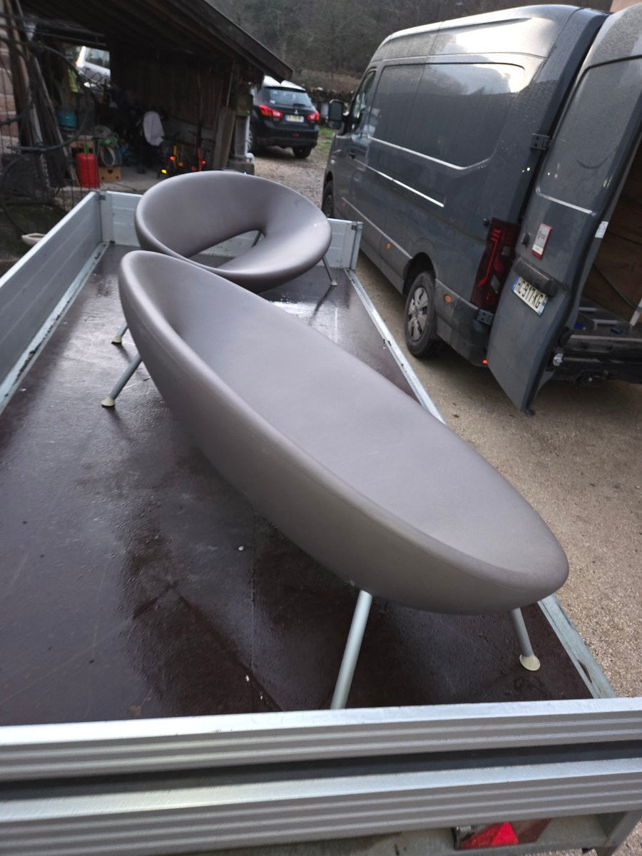 Paire de canapés Ploof de Philippe Starck par Kartell-photo-7