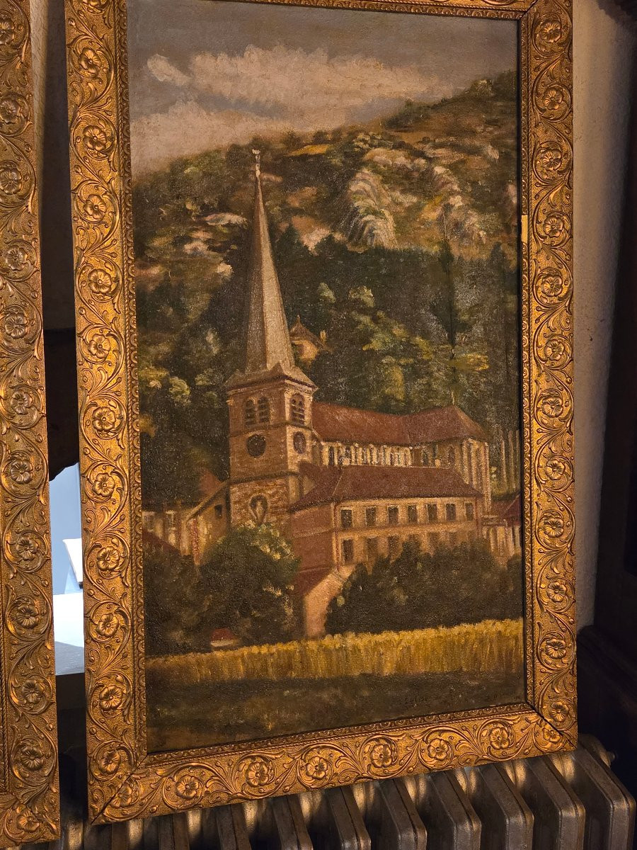 2 huiles sur toiles des années 20 de seraphin Broggi-photo-2