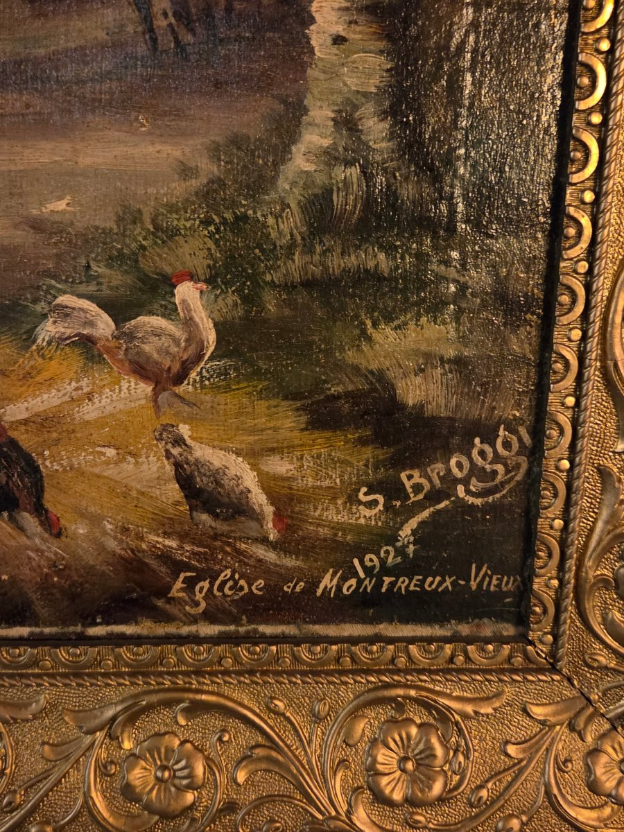 2 huiles sur toiles des années 20 de seraphin Broggi-photo-1