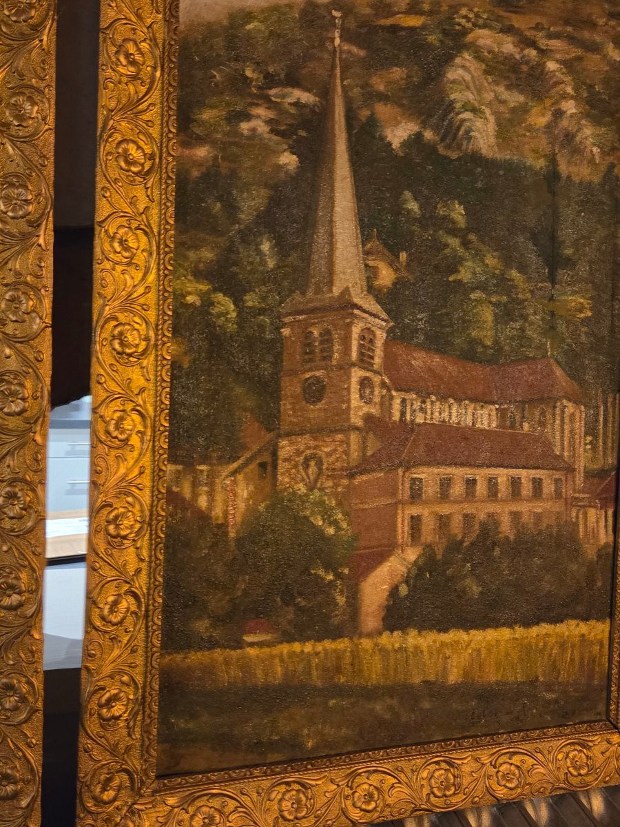 2 huiles sur toiles des années 20 de seraphin Broggi-photo-3