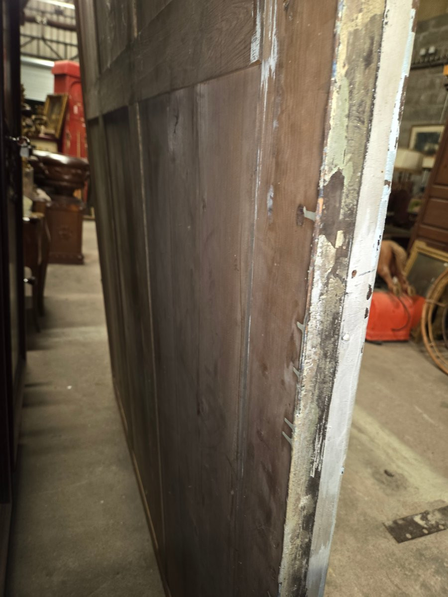 Importante miroir du 19eme en acajou provenant des thermes de plombieres les bains-photo-4