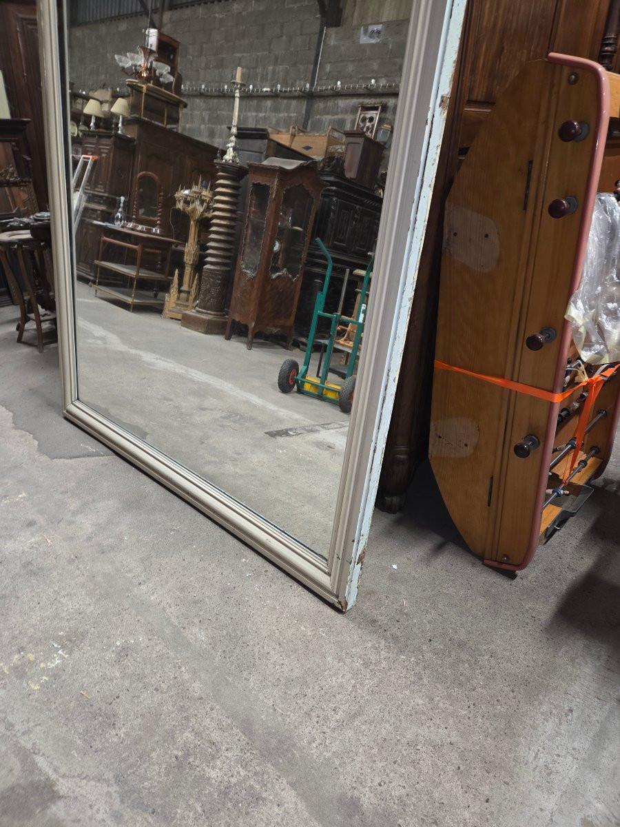 Importante miroir du 19eme en acajou provenant des thermes de plombieres les bains-photo-7