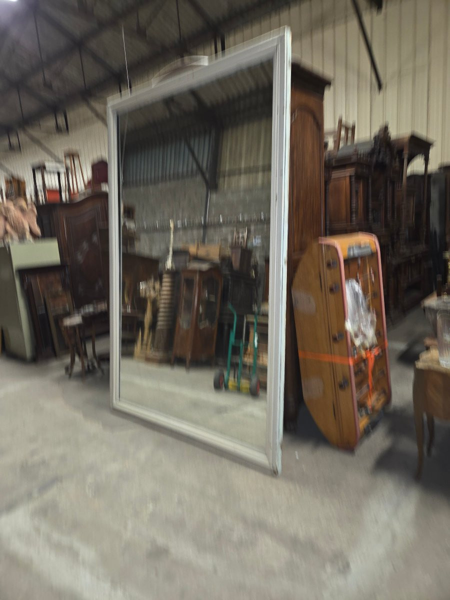 Importante miroir du 19eme en acajou provenant des thermes de plombieres les bains-photo-8