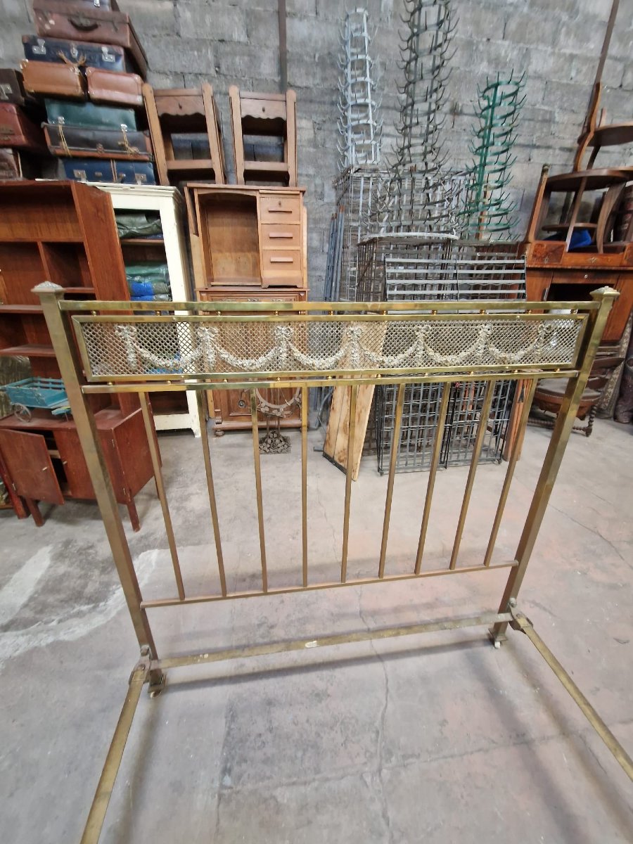 Late 19th Century Brass Bed In The Louis XVI Style -photo-2