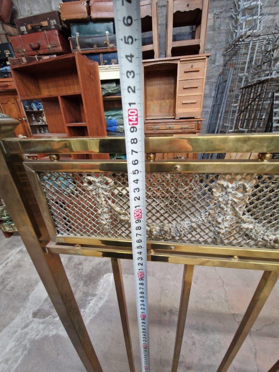 Late 19th Century Brass Bed In The Louis XVI Style -photo-5