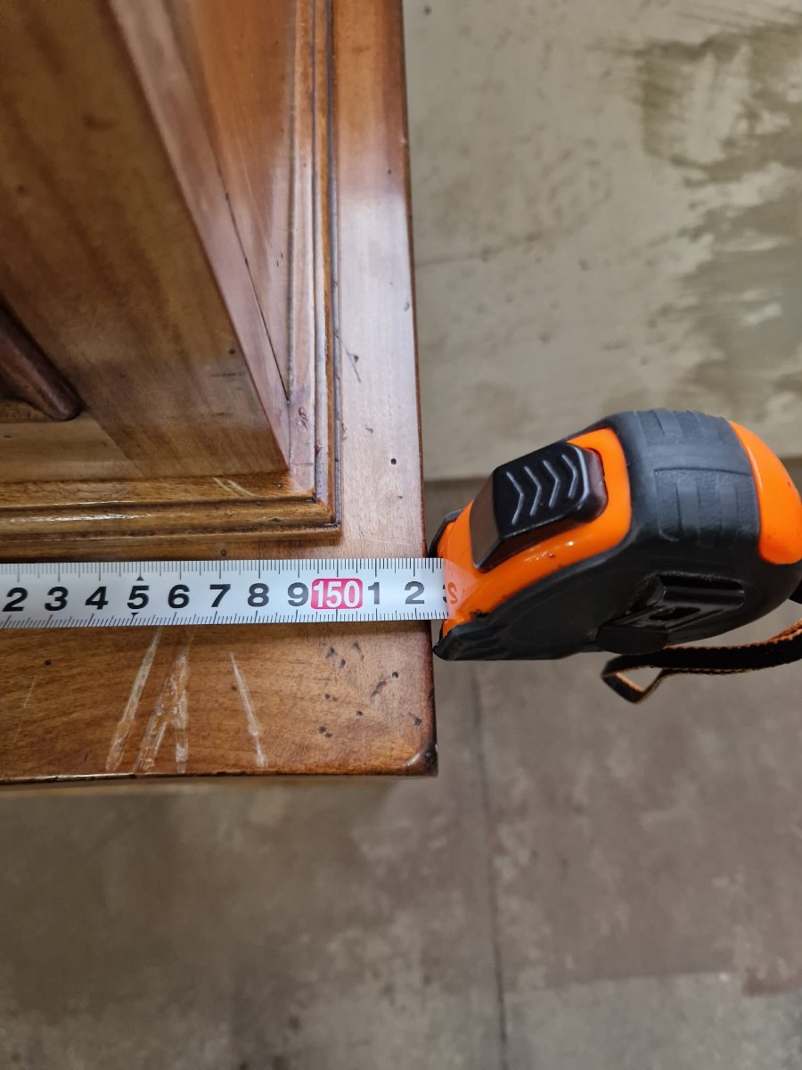 Bibliothèque de style restauration en acajou des années 60-photo-5