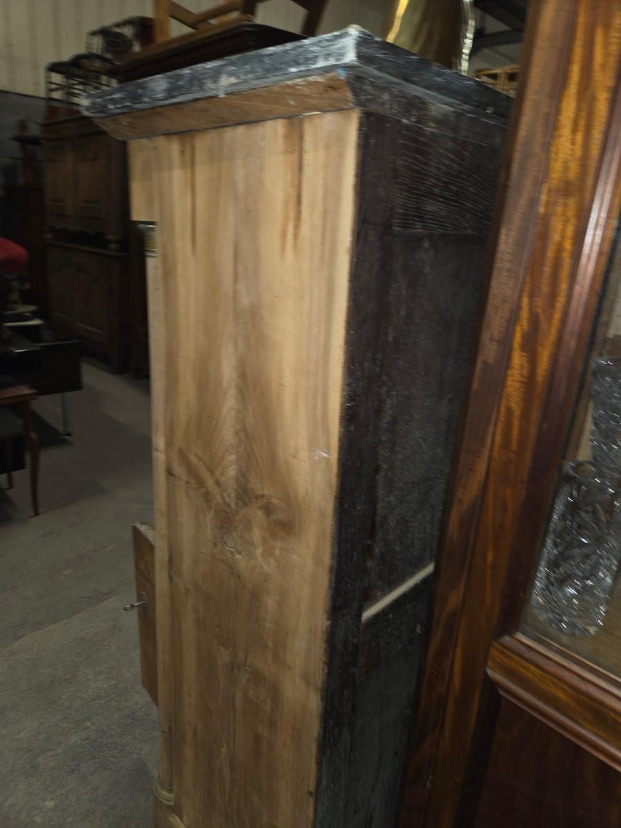 Secretaire empire en noyer a colonnes détachées -photo-2