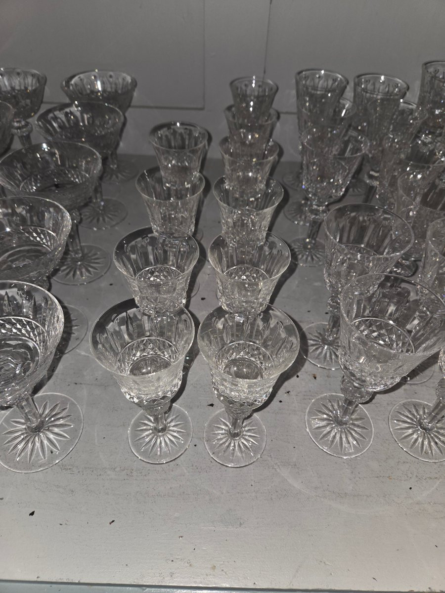 Saint Louis Crystal Glassware Service, Louis Tommy Pattern -photo-2