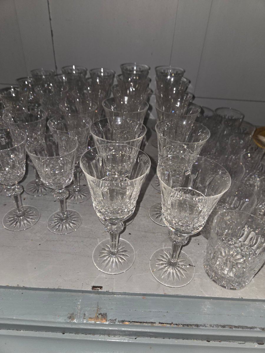 Saint Louis Crystal Glassware Service, Louis Tommy Pattern -photo-3