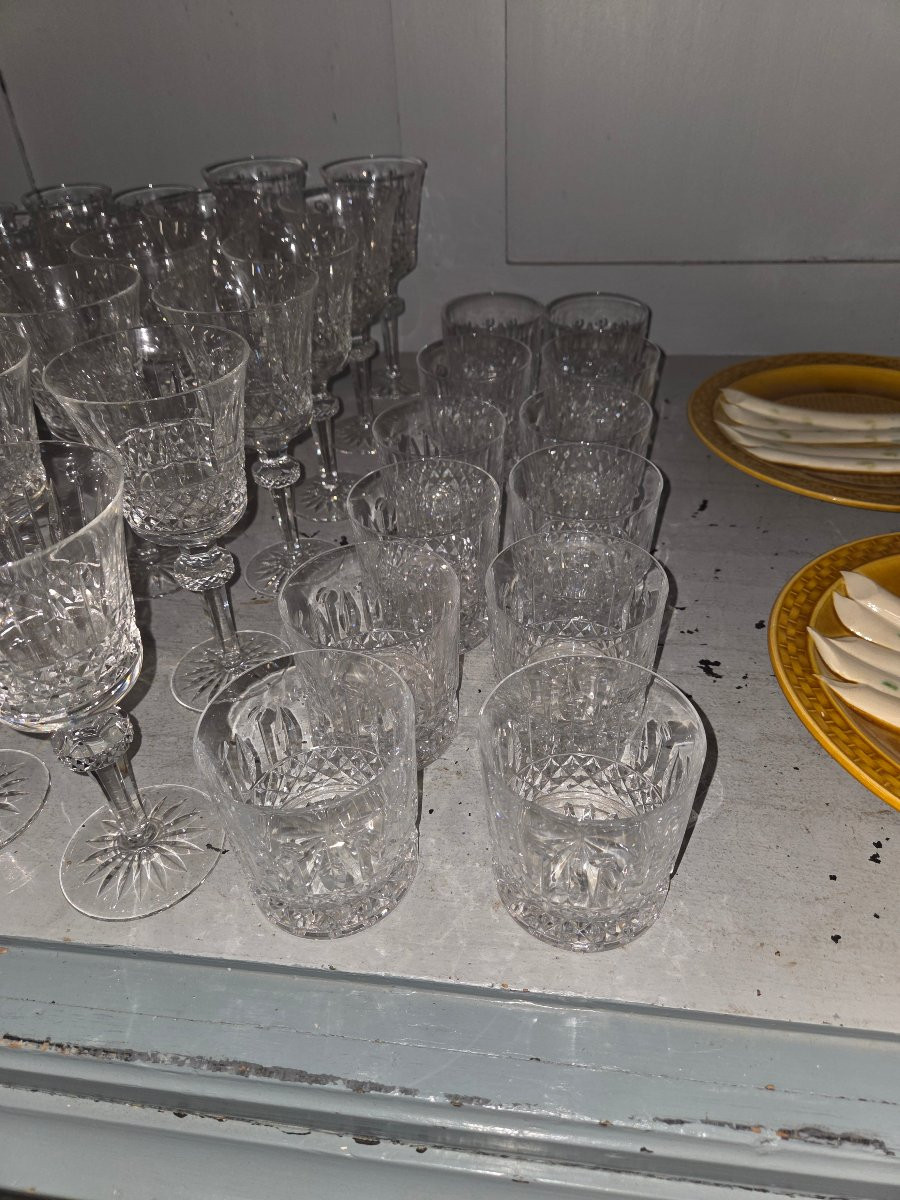 Saint Louis Crystal Glassware Service, Louis Tommy Pattern -photo-6