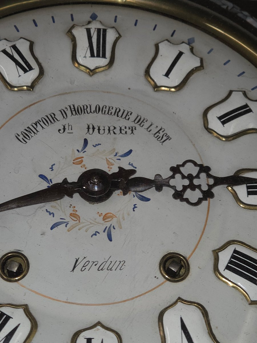 Pendule dit oeuil de beuf d'époque Napoléon III -photo-7