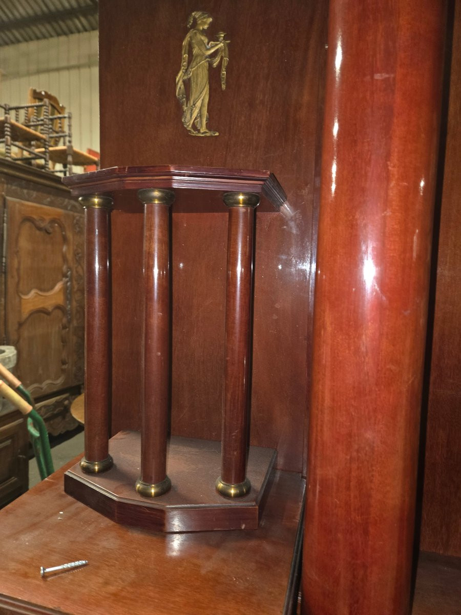 Important Empire Style Mahogany Headboard (circa 1910/1930)-photo-4