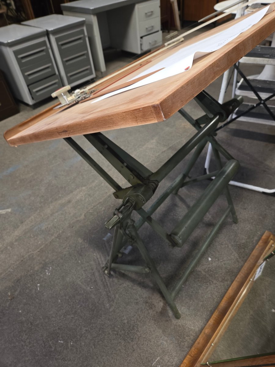 Table a dessin d'architecte Riefler des années 50-photo-8