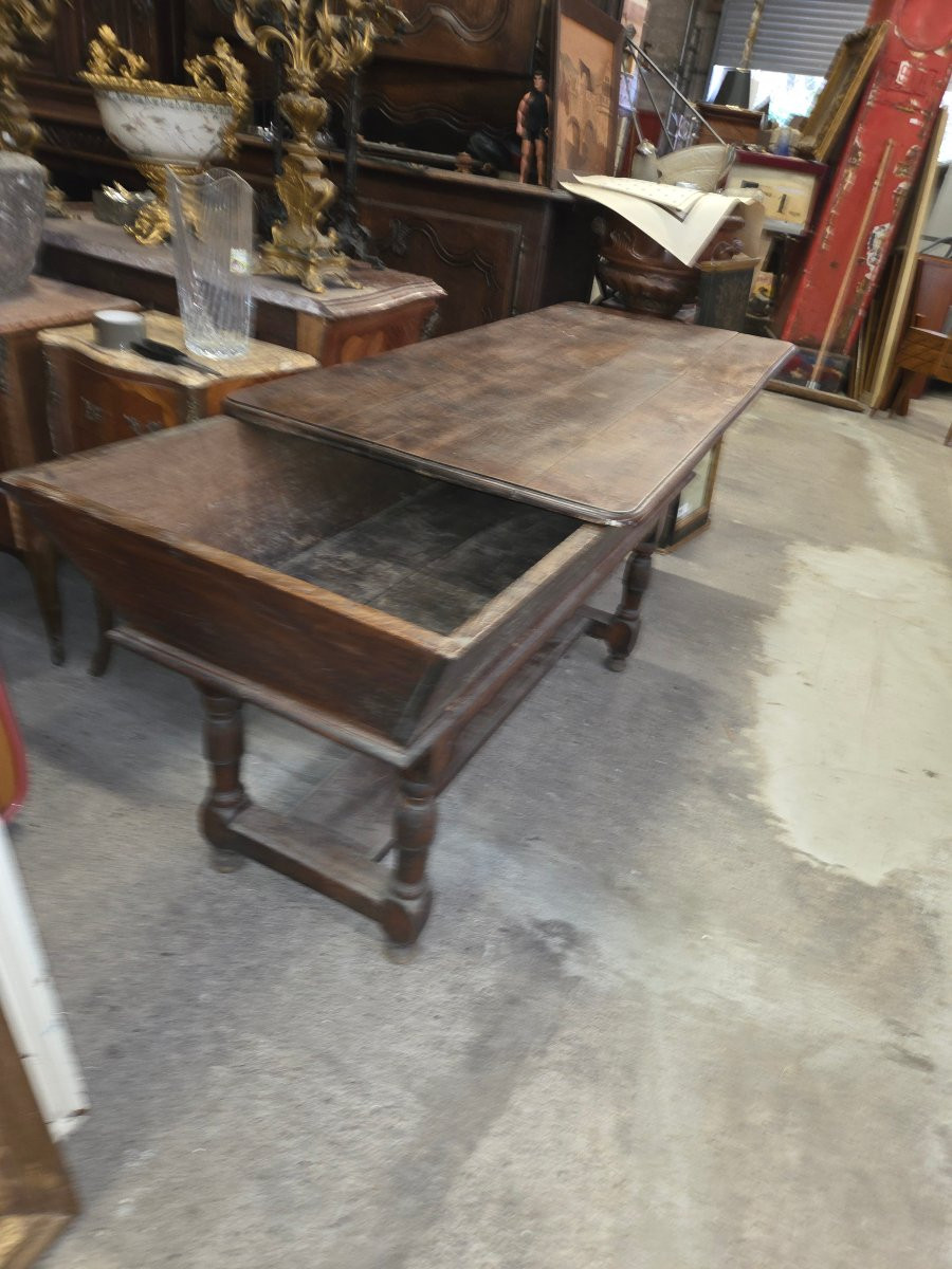 Early 19th Century Oak Kneading Trough From Lorraine-photo-1
