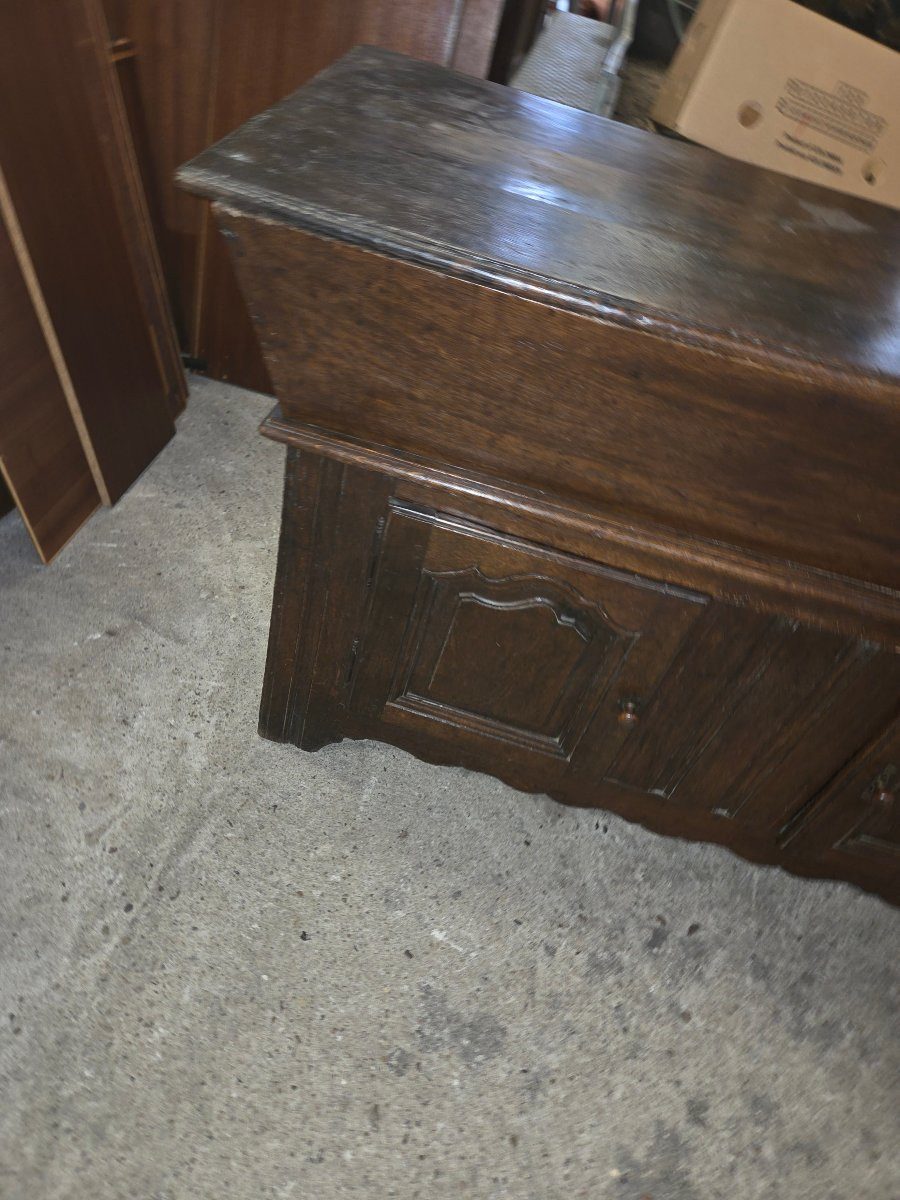 Late 18th-century Lorraine Oak Kneading Trough Buffet -photo-3