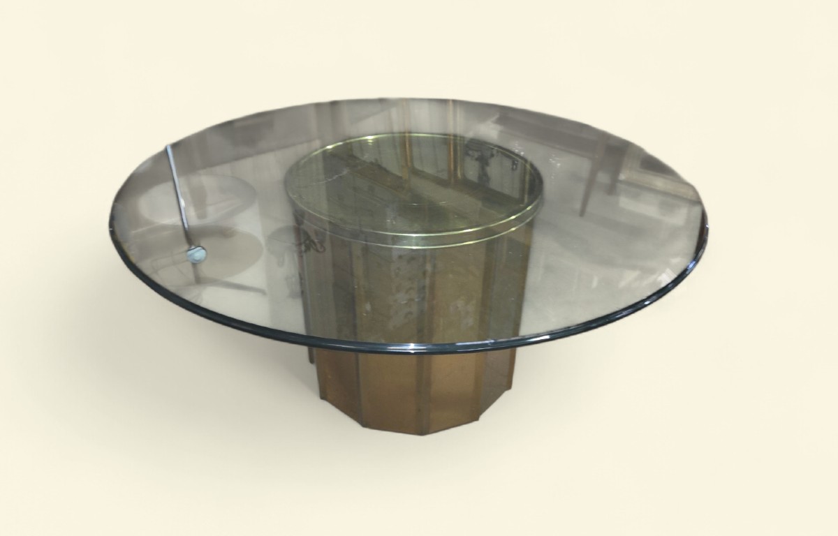  Brass Dining Table By Bernard Rohne For Mastercraft