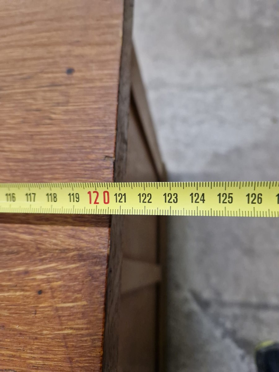 Bureau des années 30 en chene ( bureau de l'ancienne rédaction de l'est republicain)-photo-6