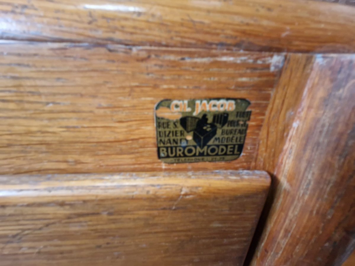 Meuble a plans d'architecte des années 60  ( Ch. JACOB  Buromodrl Nancy)-photo-3