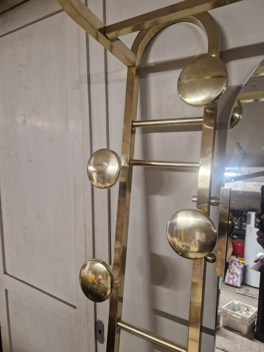 Art Deco Brass Locker From A Former Private Mansion In Nancy-photo-1