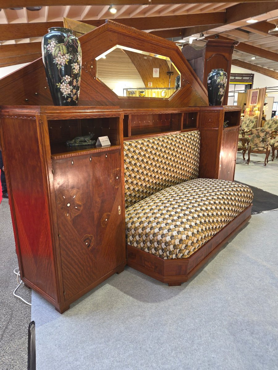 Meuble  Art deco de Jules Cayette provenant d'un château du 54-photo-5