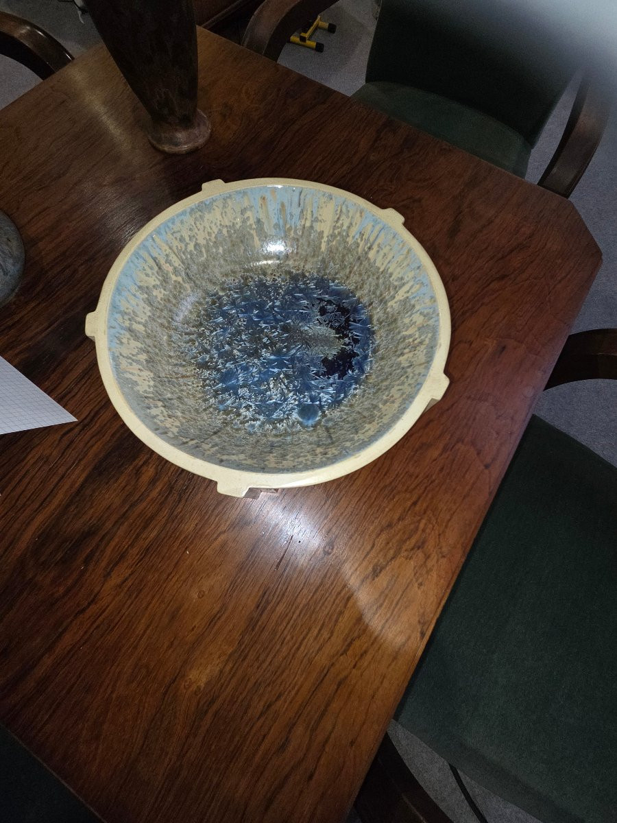 Coupe en grès art deco par Joseph et Pierre Mougin1898 /1950) -photo-1