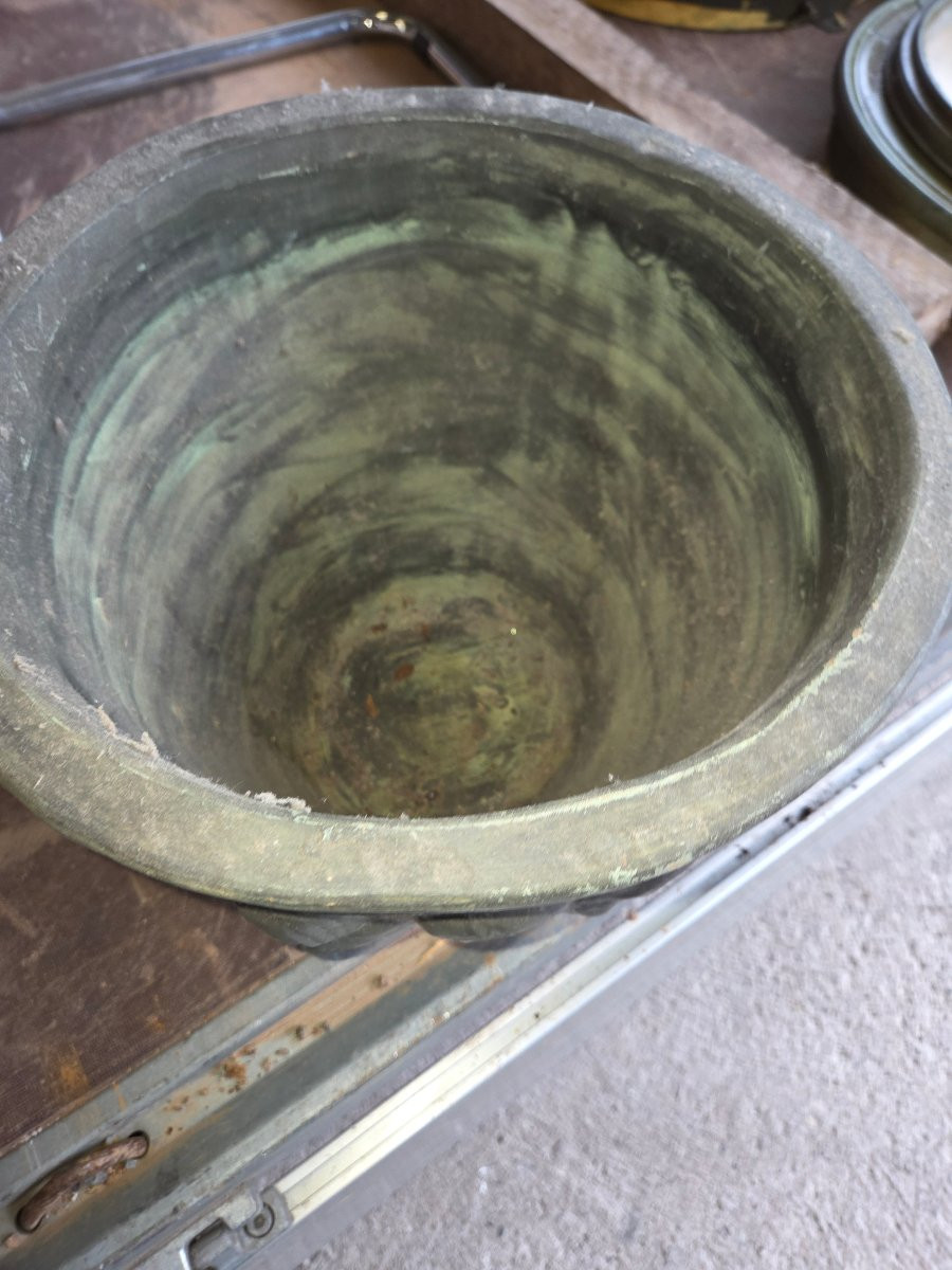 Cache pot en terre cuite des années 50 ( Francisco Figueras espagne)-photo-3