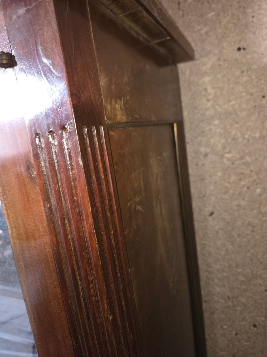 Vitrine 2 portes en bois fruitier de style des années debut 1900-photo-2