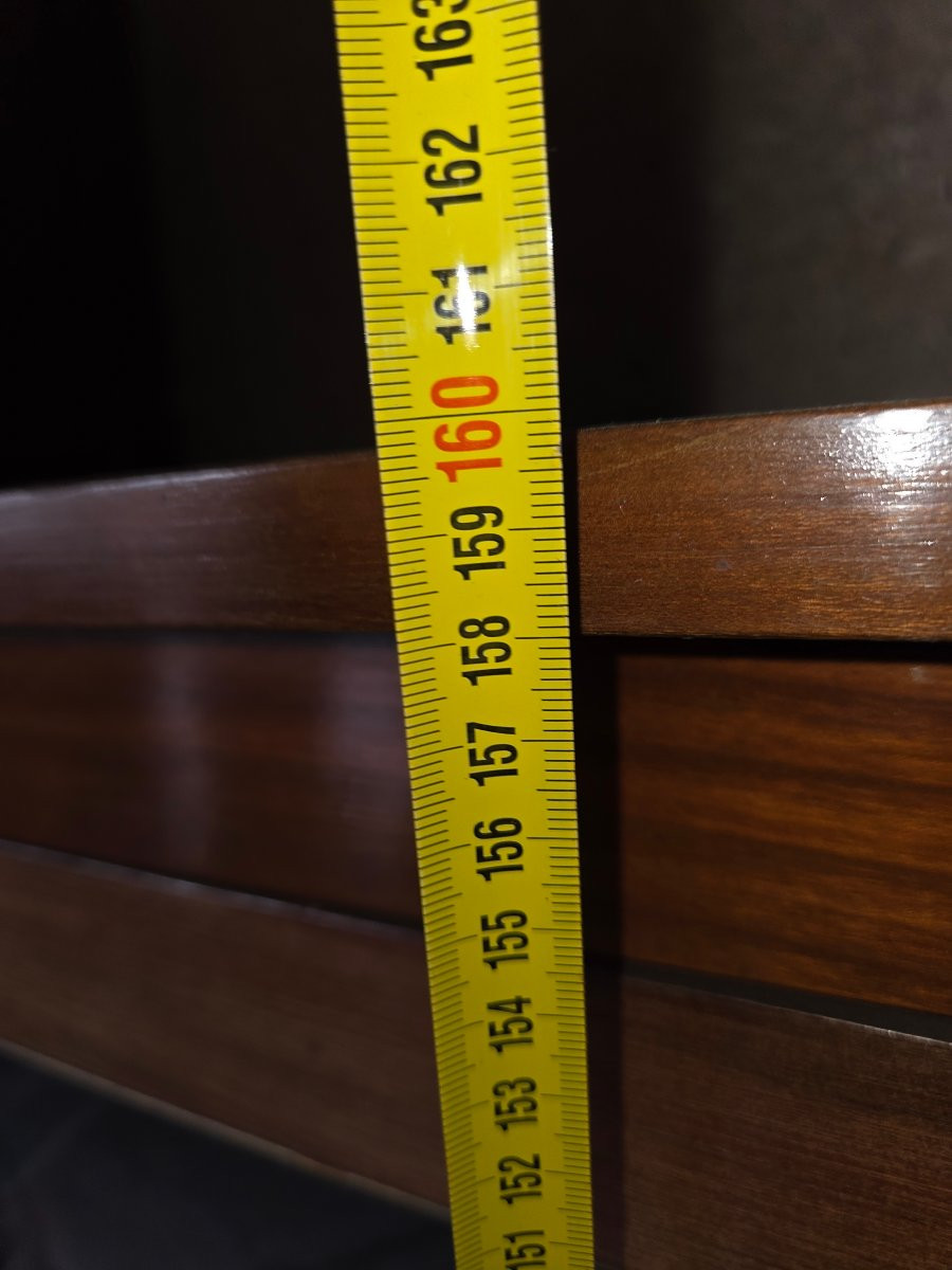 Vitrine 2 portes en bois fruitier de style des années debut 1900-photo-6