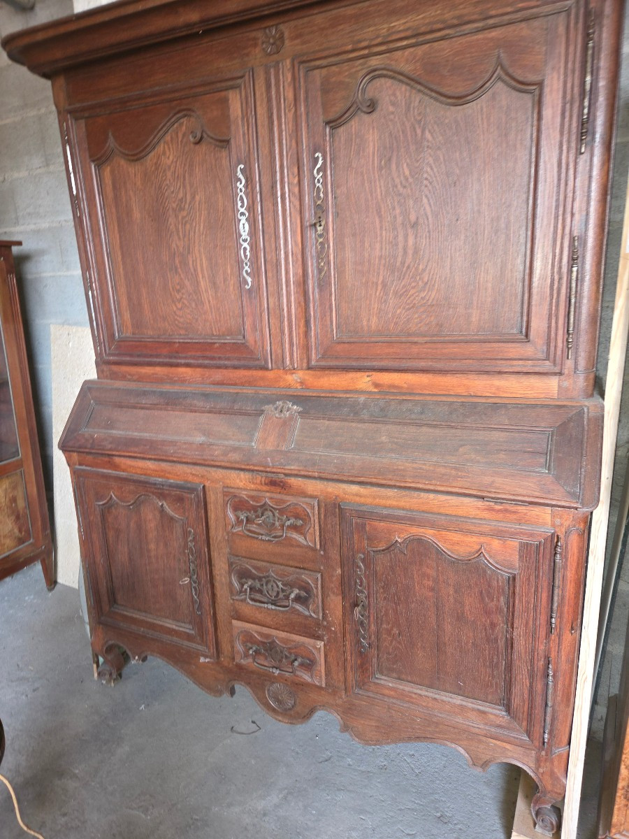 Buffet lorrain scriban en cheme 19eme  de la région de Lunéville 