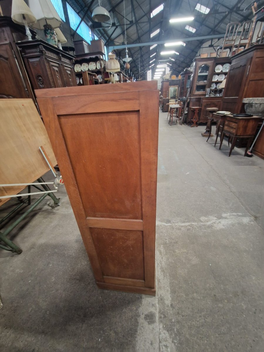 Beechwood Roll-top Filing Cabinet From The 1930s/50s-photo-2