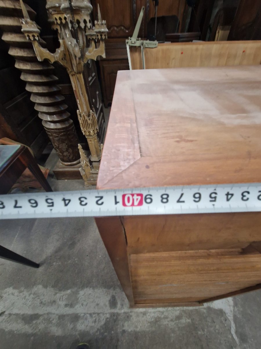 Beechwood Roll-top Filing Cabinet From The 1930s/50s-photo-7