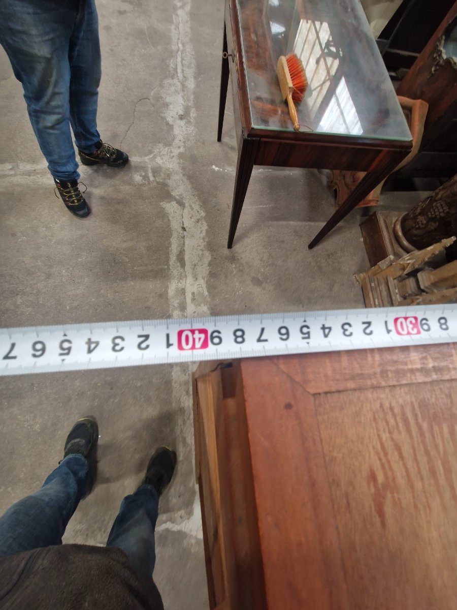 Beechwood Roll-top Filing Cabinet From The 1930s/50s-photo-8