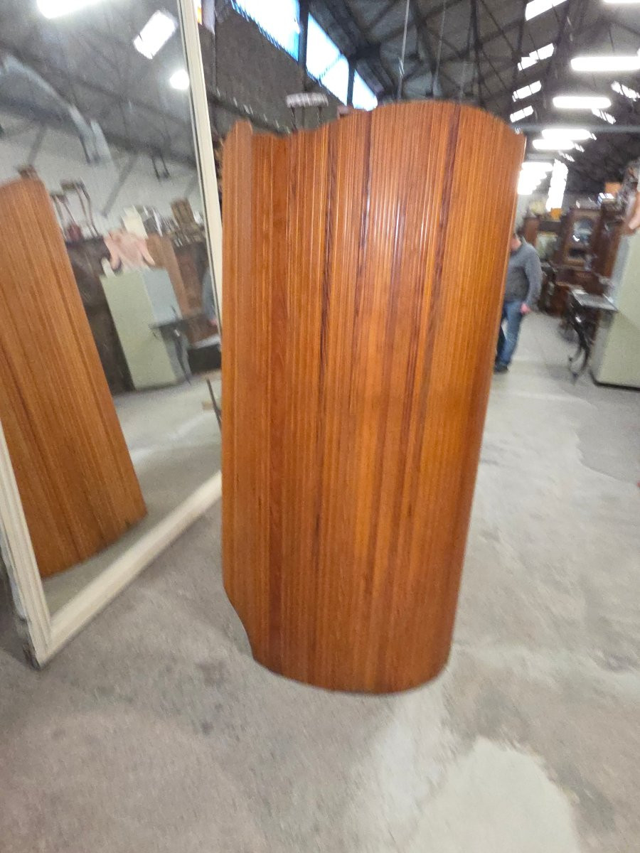 Large Pine Screen By Baumann, Dating From The 1950s-photo-2
