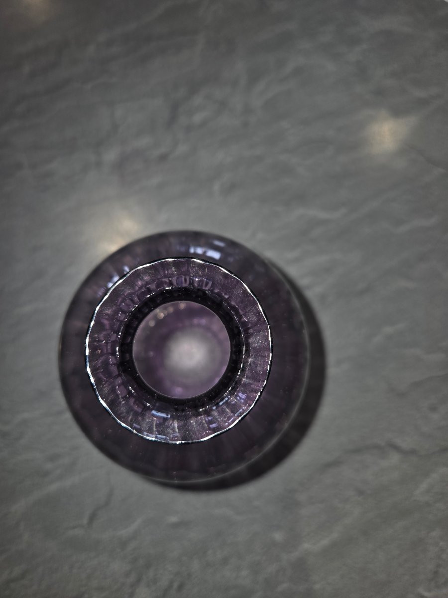 Baccarat Crystal Vase, Amphora Model, From The 1970s-photo-3