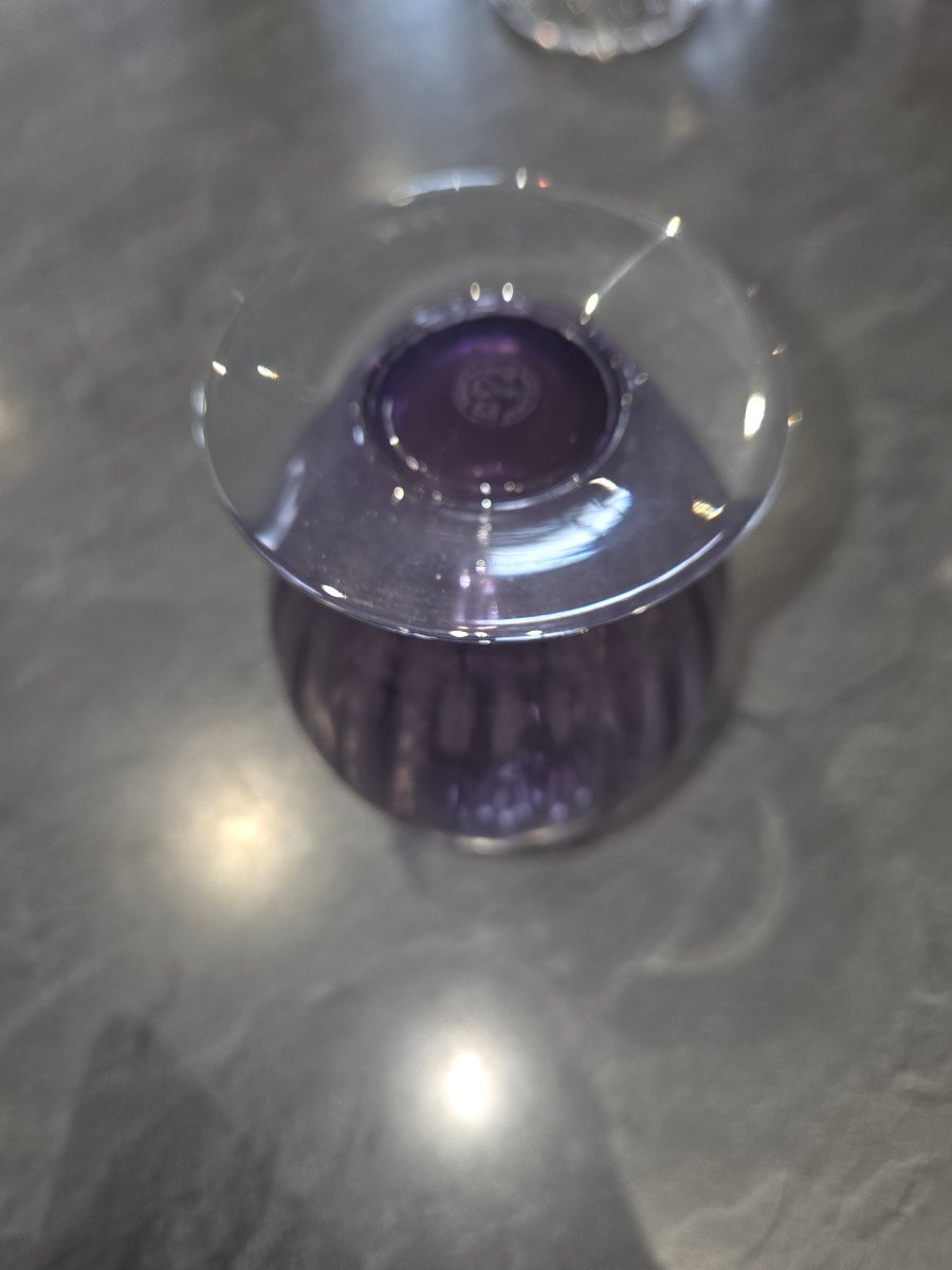 Baccarat Crystal Vase, Amphora Model, From The 1970s-photo-4